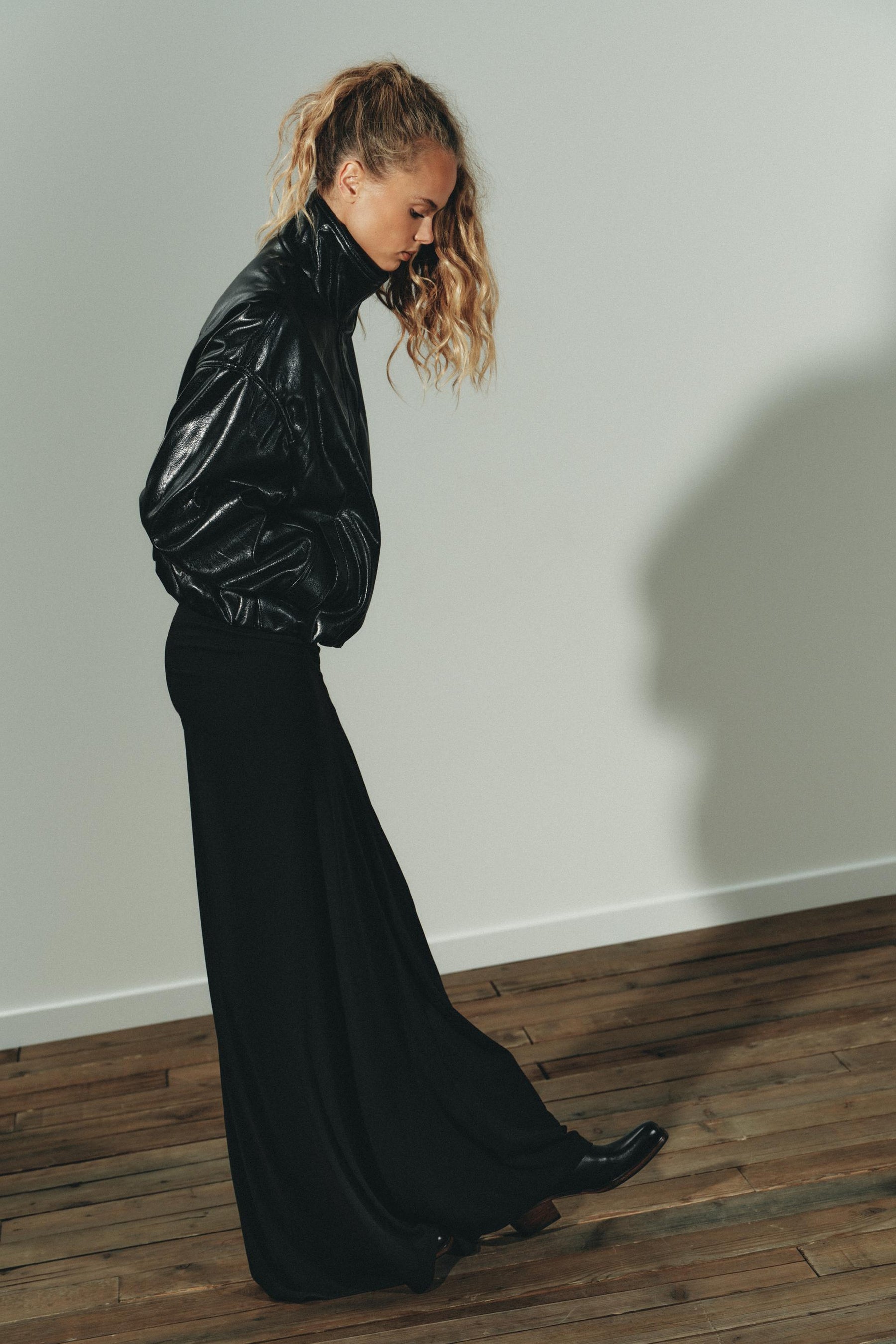 Gathered Maxi Skirt