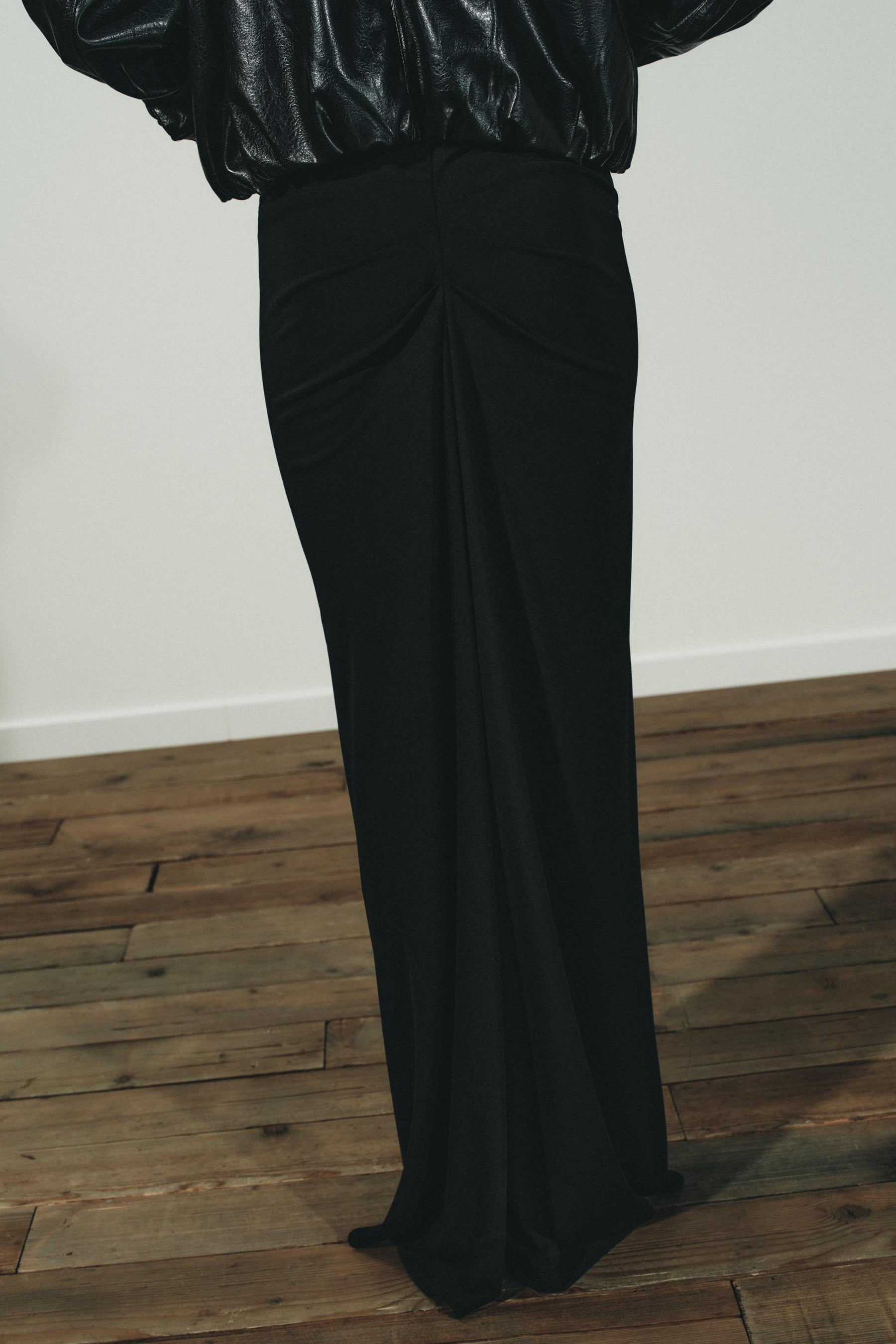 Gathered Maxi Skirt