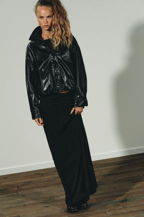 Gathered Maxi Skirt