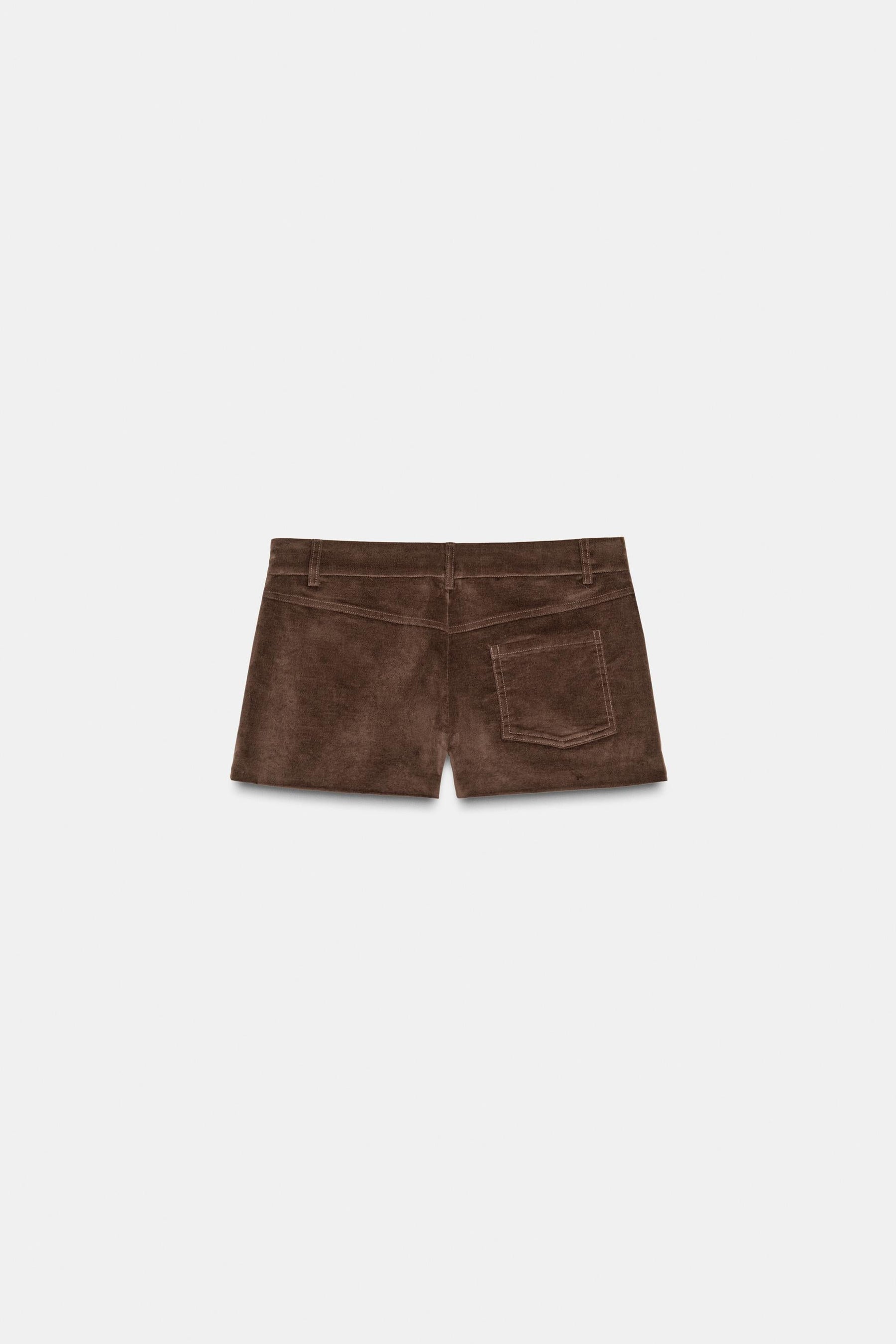 SUEDE MINI SHORTS