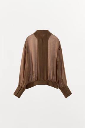 Silk Double-Breasted Shirt