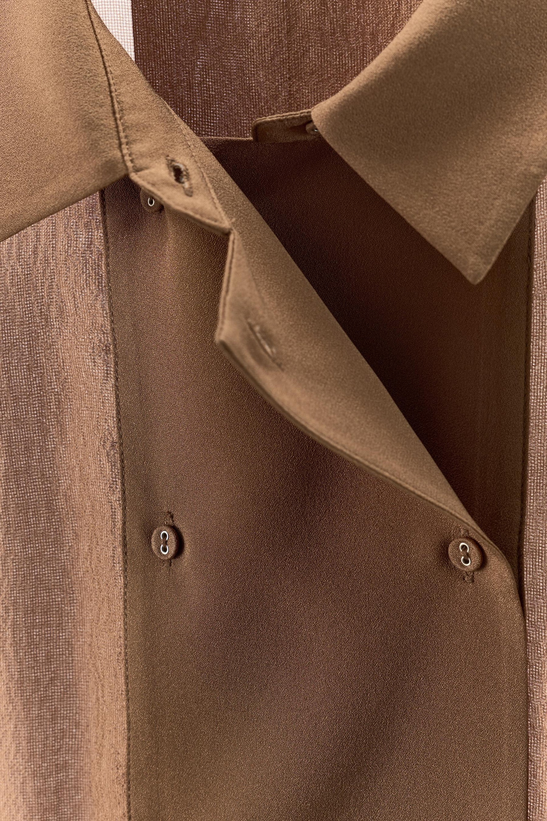 Silk Double-Breasted Shirt
