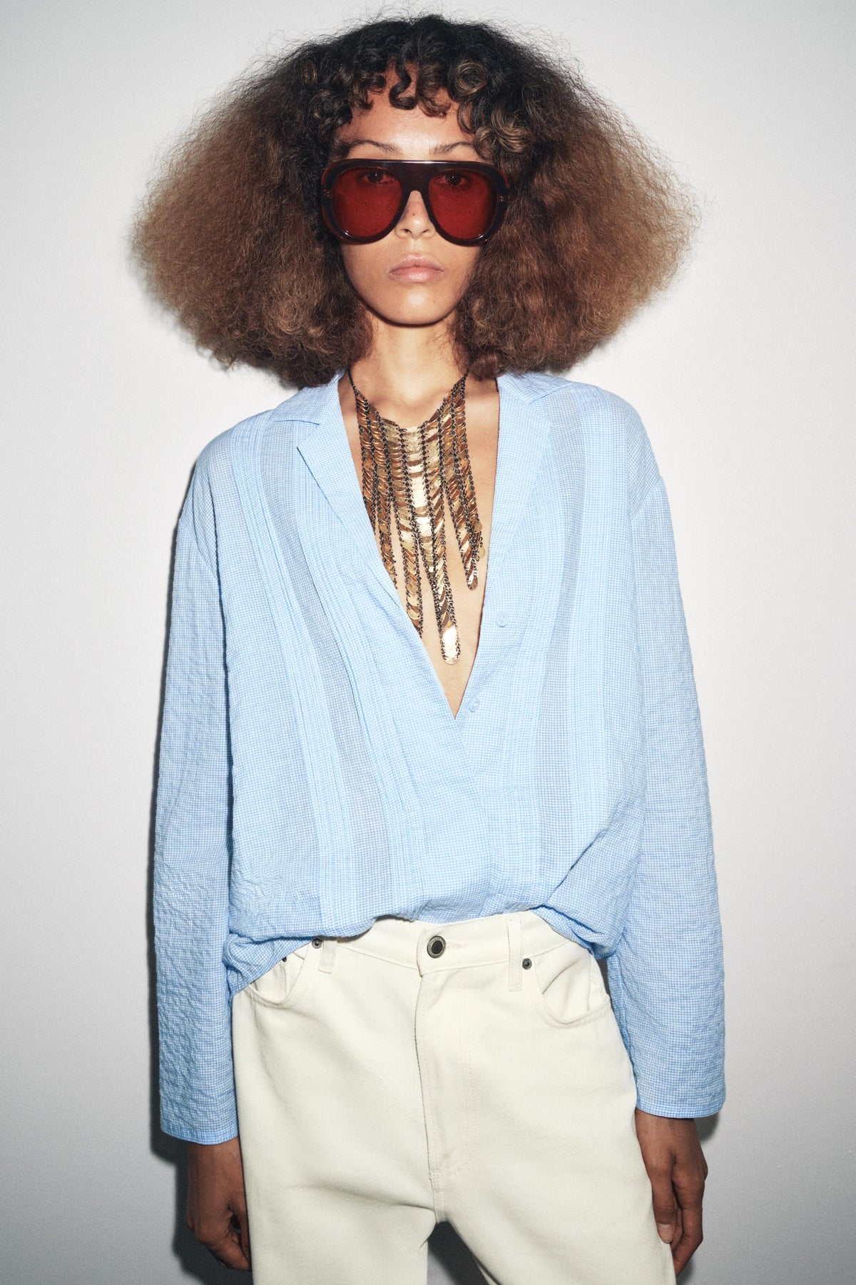 Textured Oversize Shirt