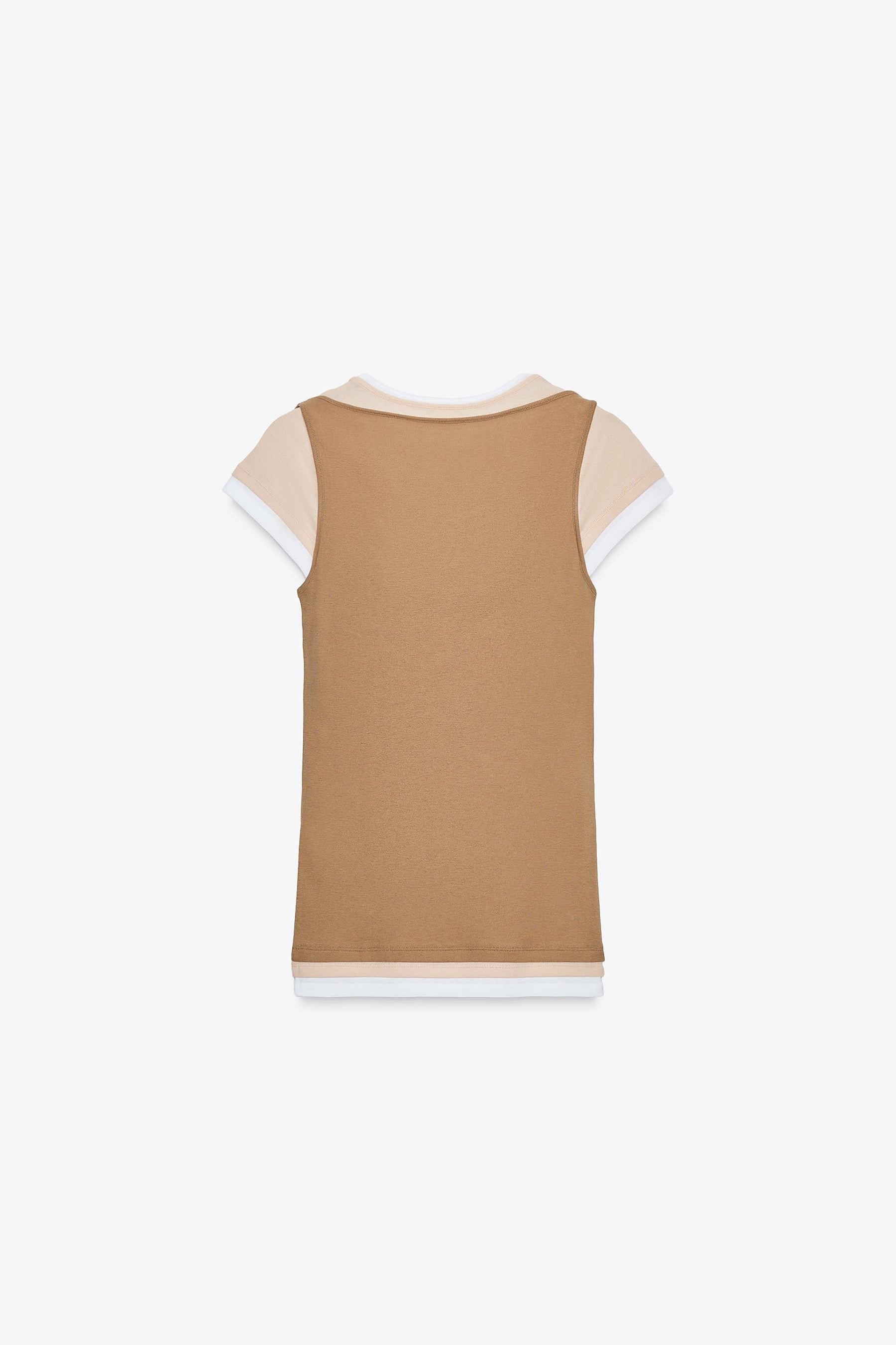 Contrast Layered Shirt
