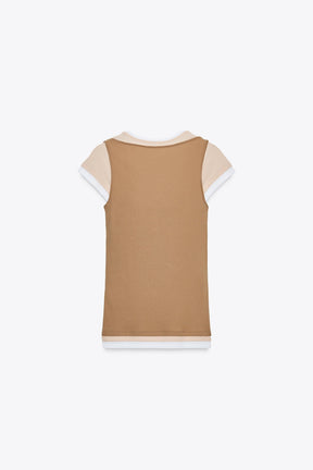 Contrast Layered Shirt