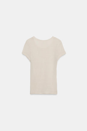 WOOL SHORT SLEEVE SHIRT