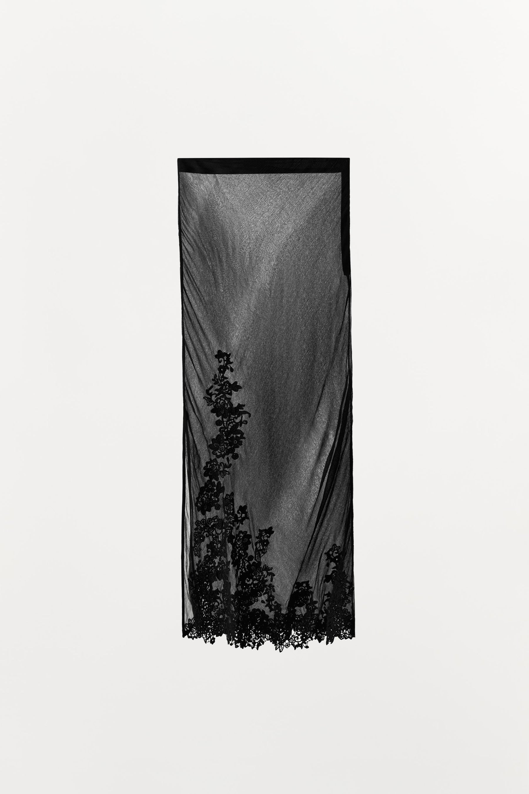 FLORAL GEORGETTE SKIRT
