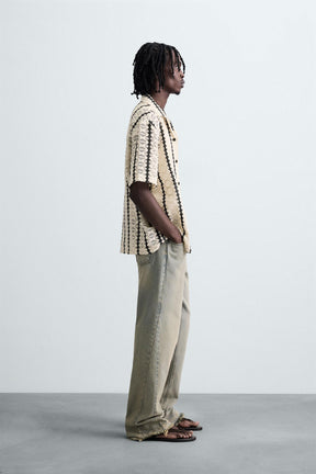 CROCHET TEXTURED SHIRT - Image 4