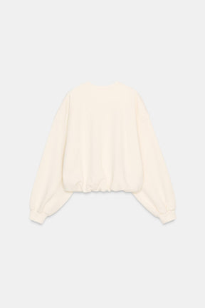 Embroidered Slogan Sweatshirt