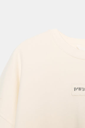 Embroidered Slogan Sweatshirt