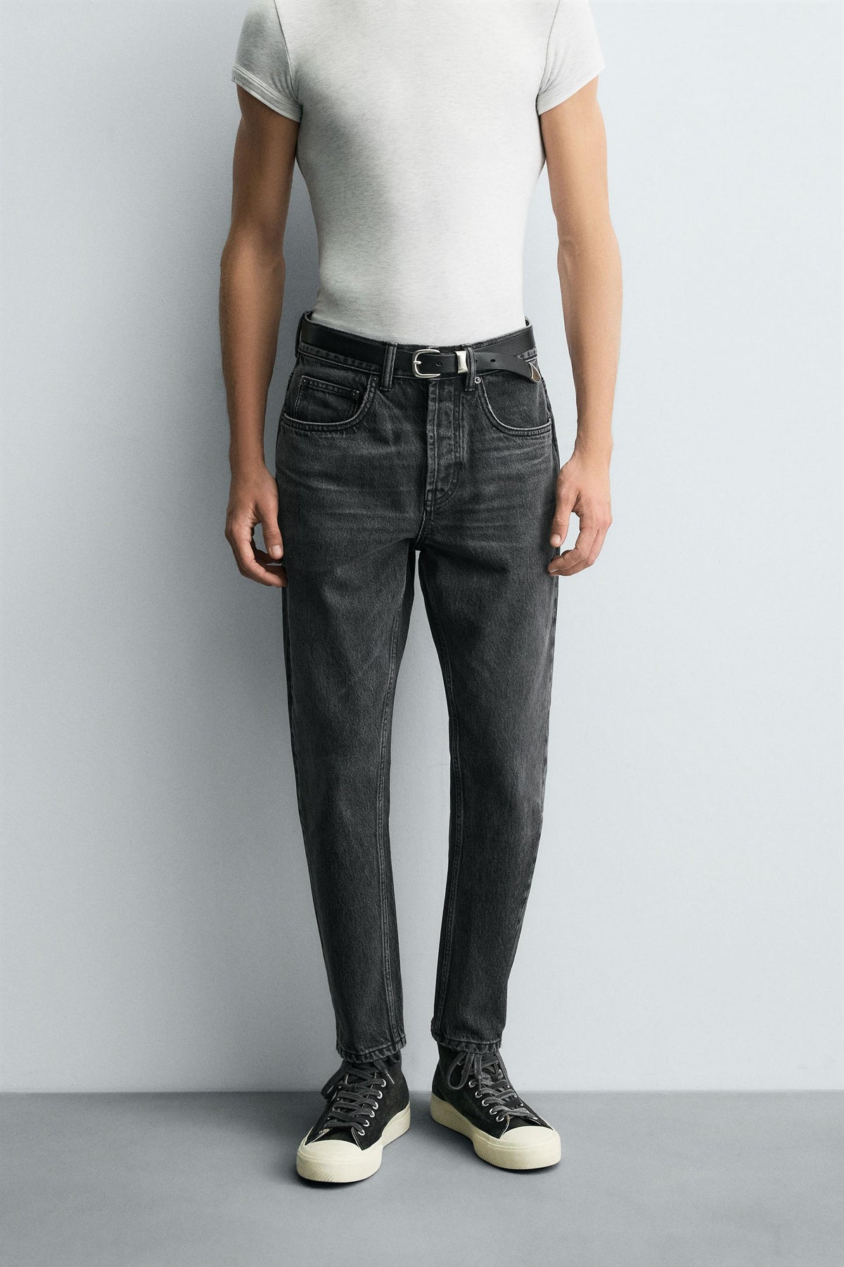 SLIM FIT CROPPED JEANS - Image 2