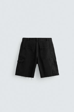CARPENTER POCKET DENIM BERMUDA SHORTS - Image 7
