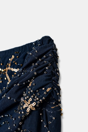 Embroidered Beaded Fashion Skirt