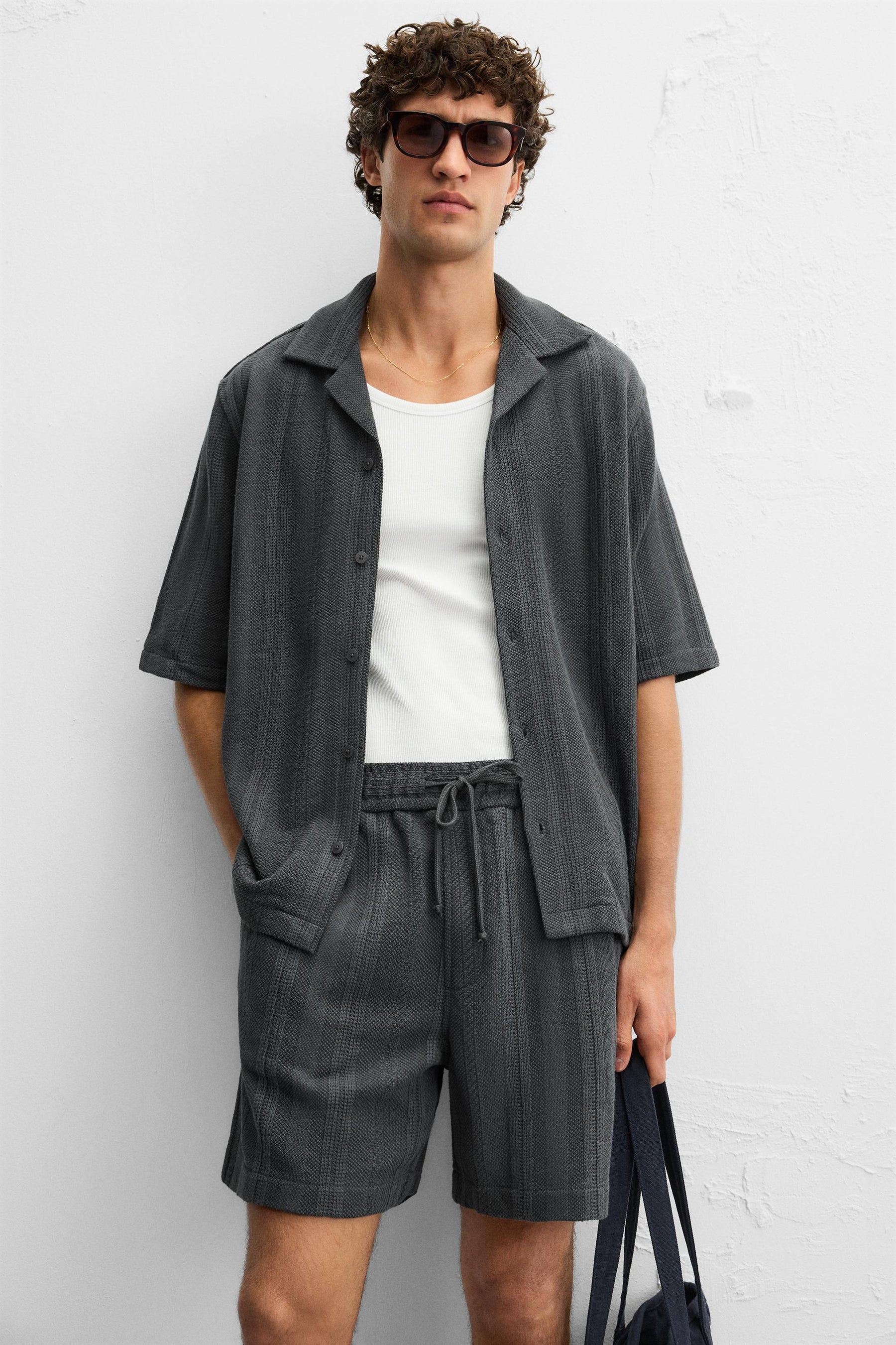 TEXTURED RELAXED FIT SHIRT - Image 5
