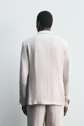100% LINEN SUIT BLAZER - Image 3