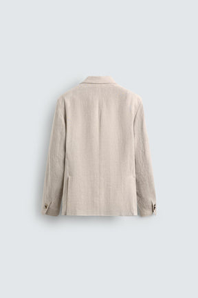 100% LINEN SUIT BLAZER - Image 6