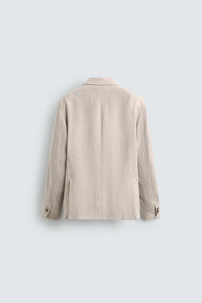 100% LINEN SUIT BLAZER - Image 7