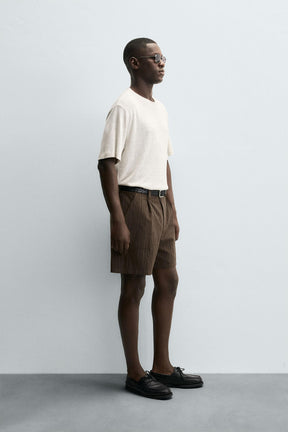 HEMP - VISCOSE STRIPED T-SHIRT - Image 4