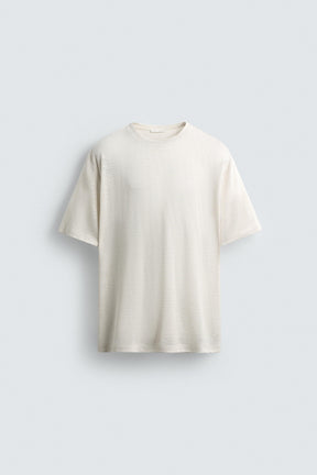HEMP - VISCOSE STRIPED T-SHIRT - Image 7