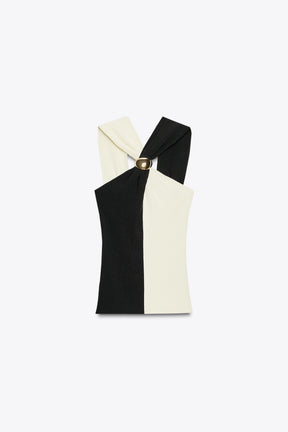 Halter Top with Trim
