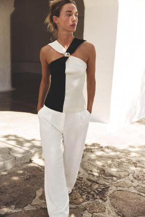 Halter Top with Trim
