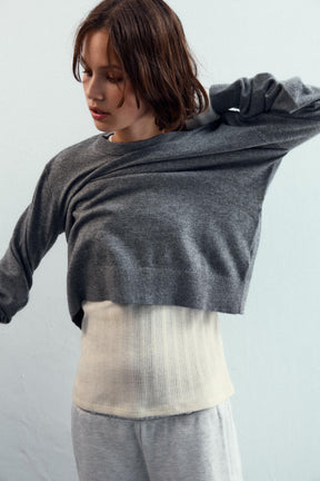 KNIT JUMPER WITH LACE-UP OPEN BACK - Image 2