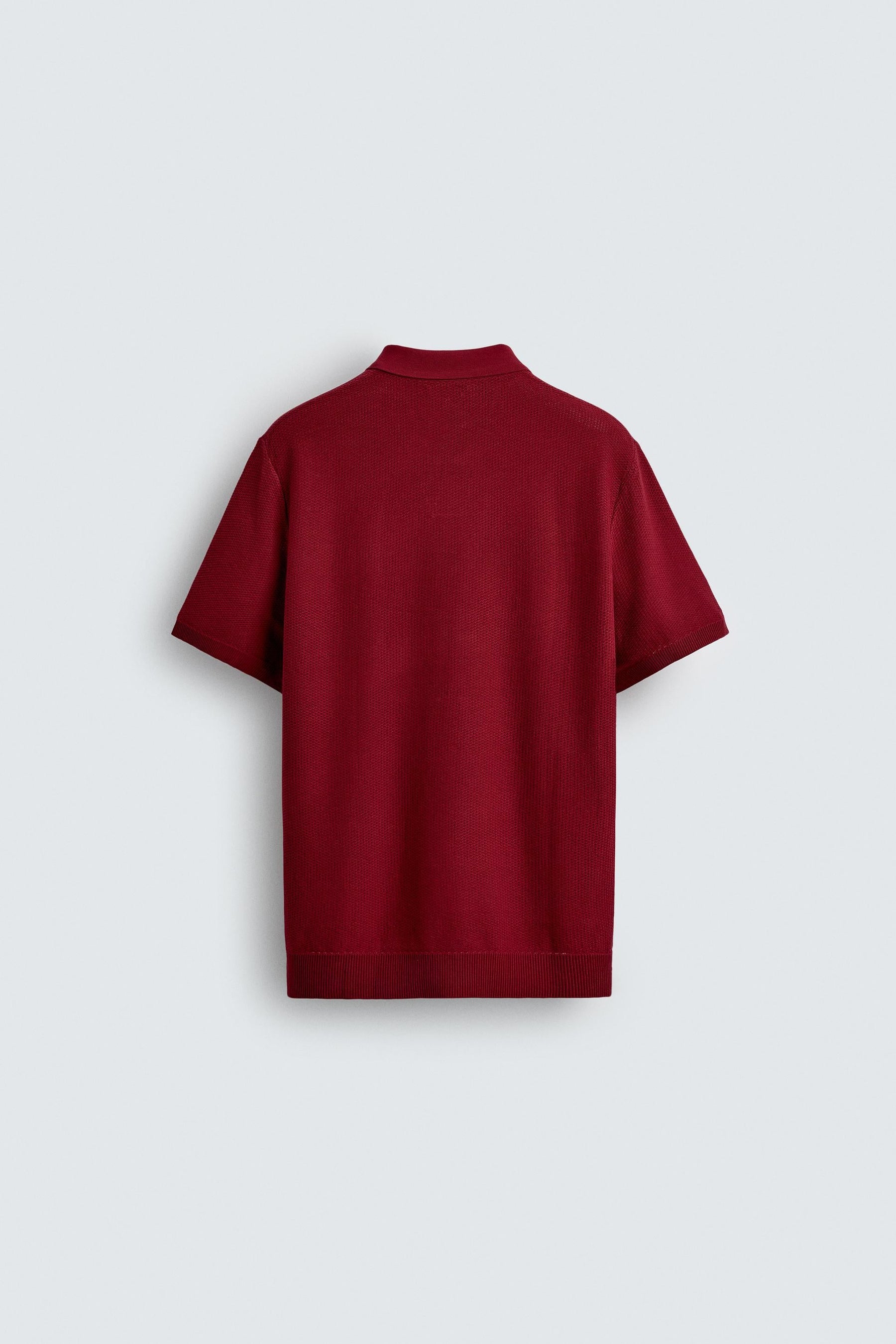TEXTURED KNIT POLO SHIRT - Image 7