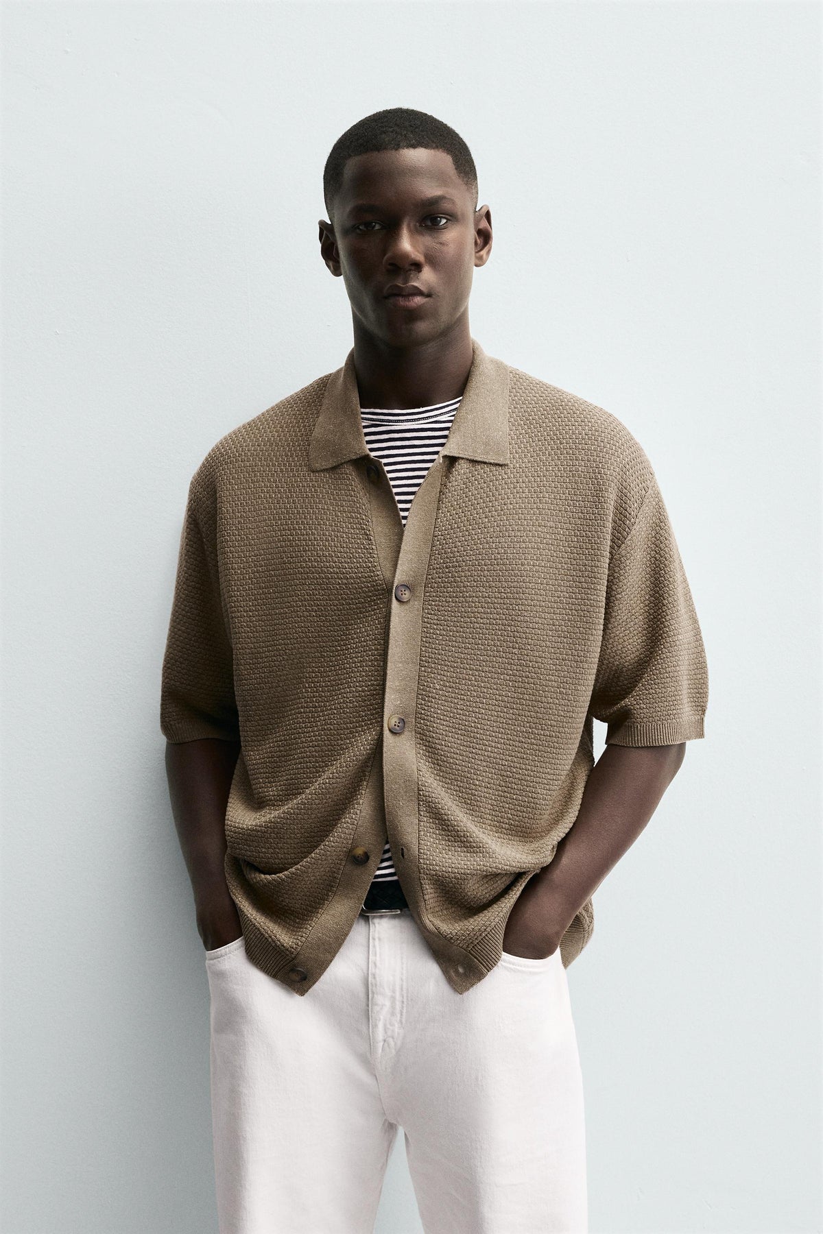 TEXTURED KNIT SHIRT - Image 2