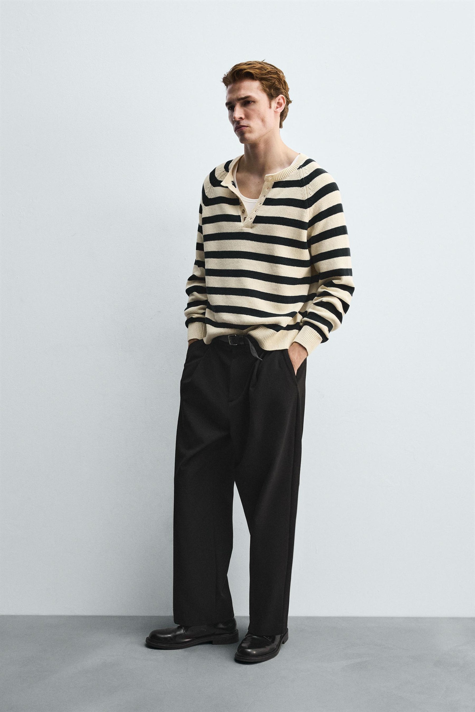 STRIPED BAKER COLLAR JUMPER - Image 4