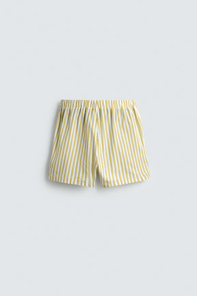 EMBROIDERED STRIPED SHORTS - Image 8