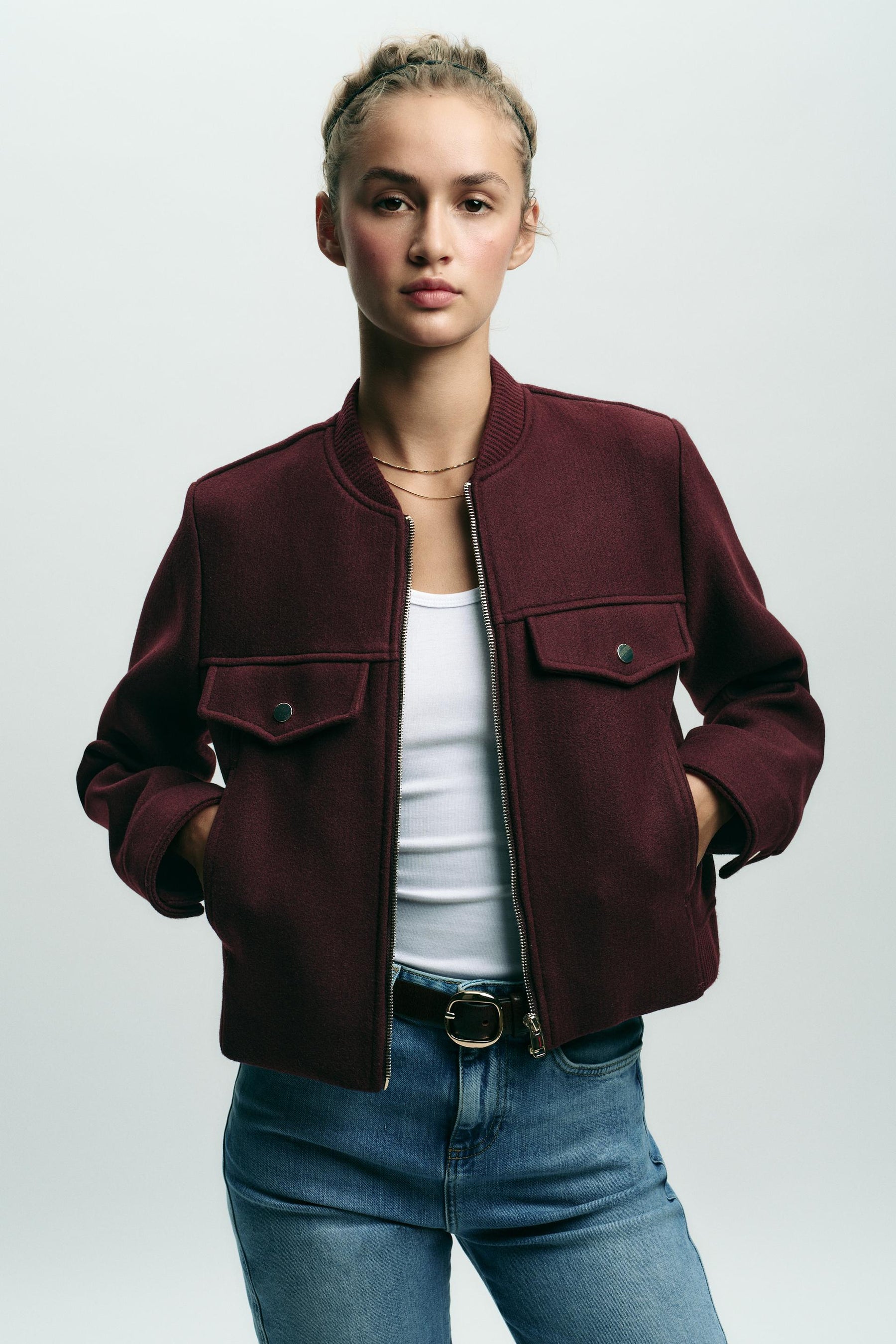 Kurze, weiche Jacke