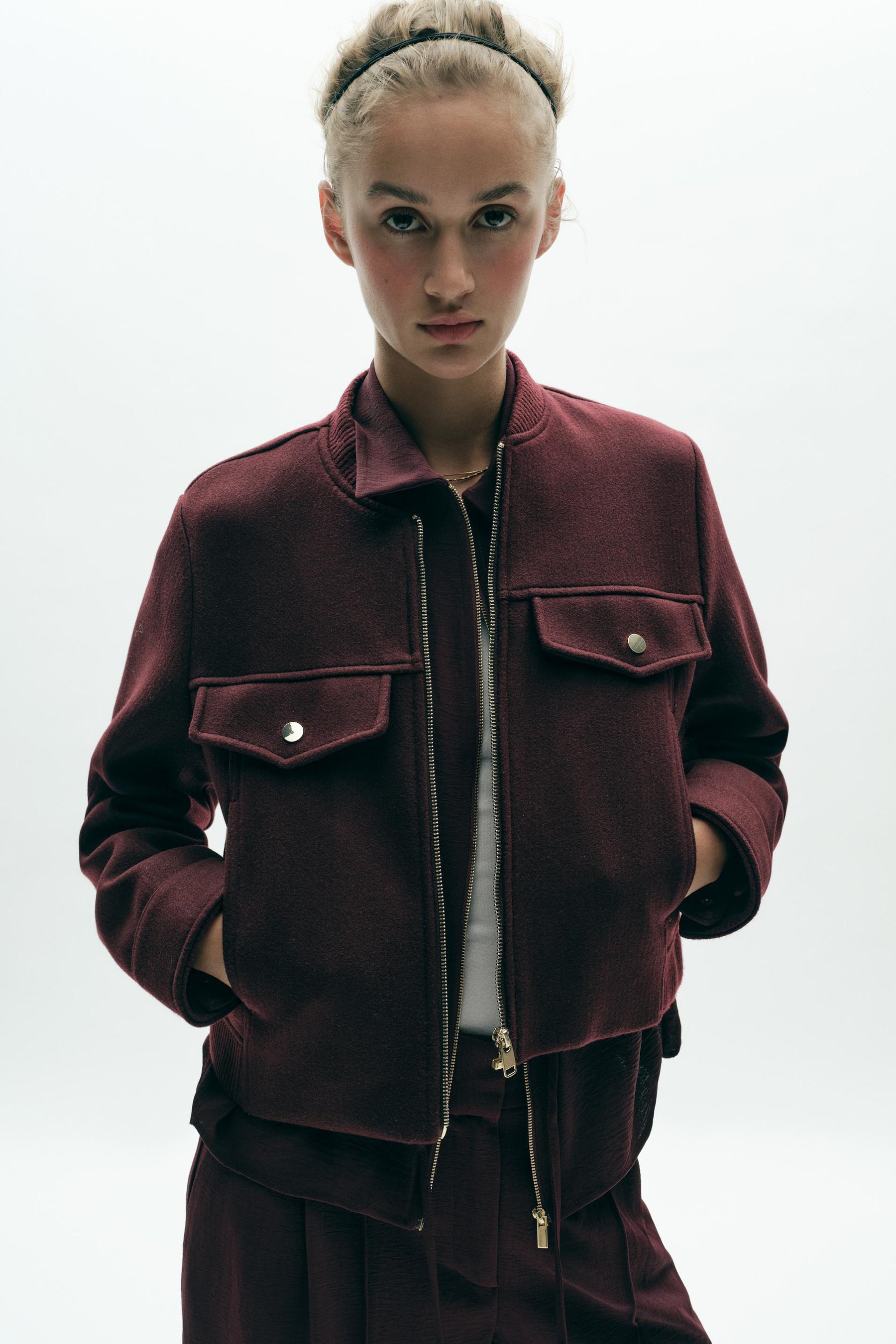 Kurze, weiche Jacke