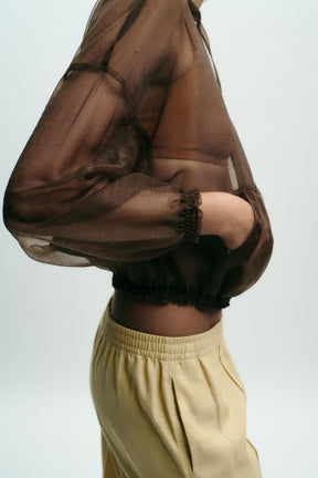 HOODED ORGANZA JACKET - Image 7