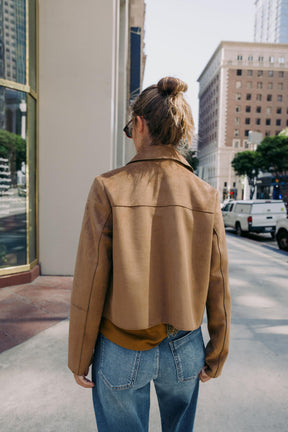 SHORT FAUX SUEDE JACKET - Image 5