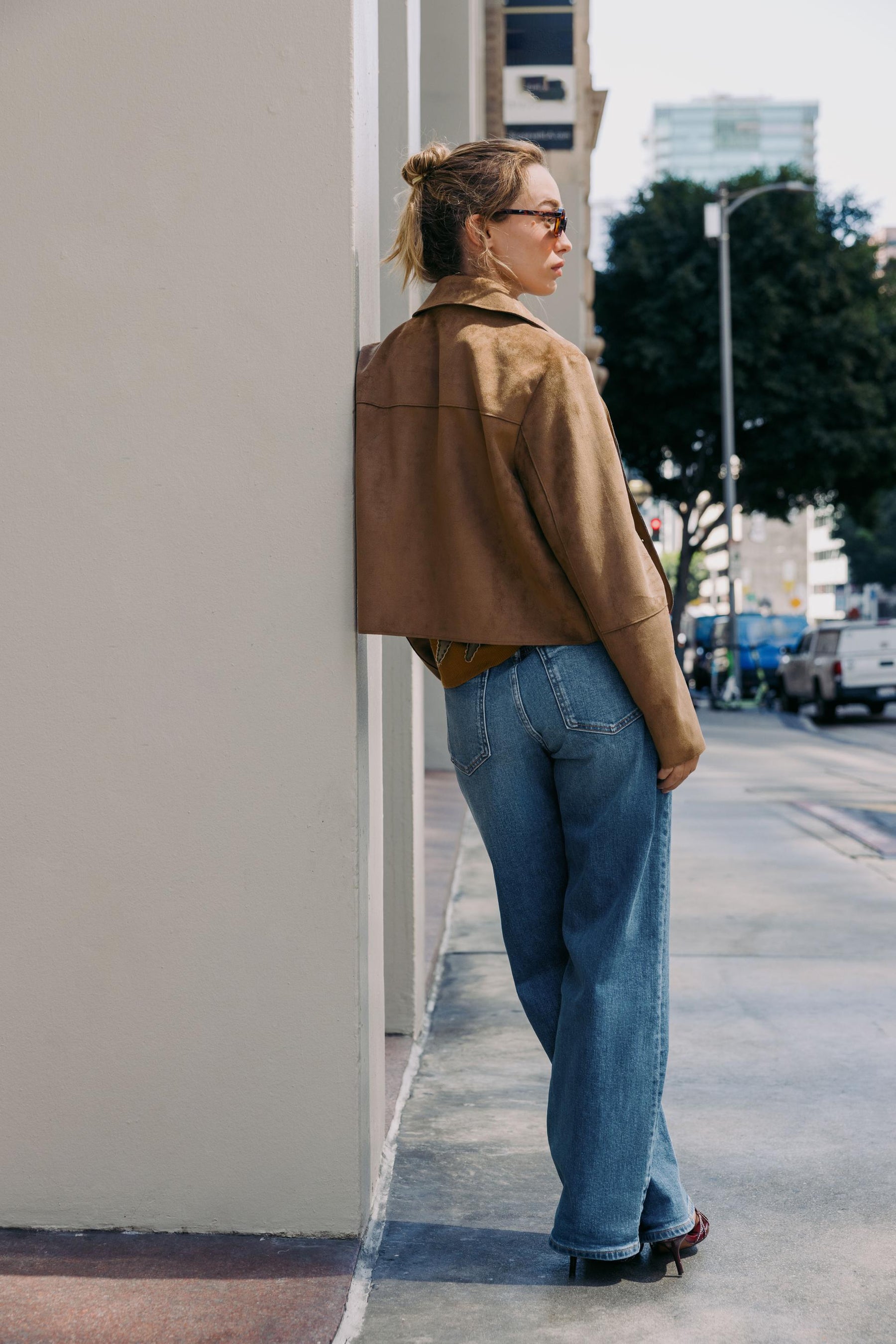 SHORT FAUX SUEDE JACKET - Image 6