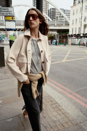 SHORT FAUX SUEDE JACKET - Image 4