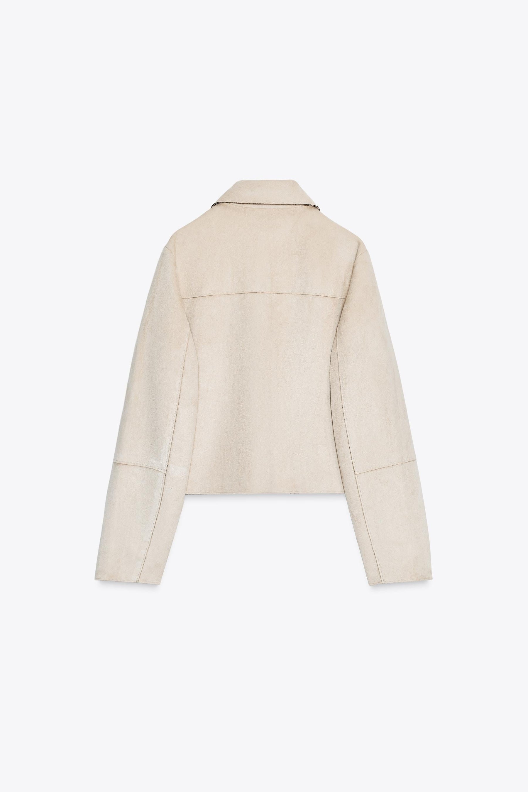 SHORT FAUX SUEDE JACKET - Image 6