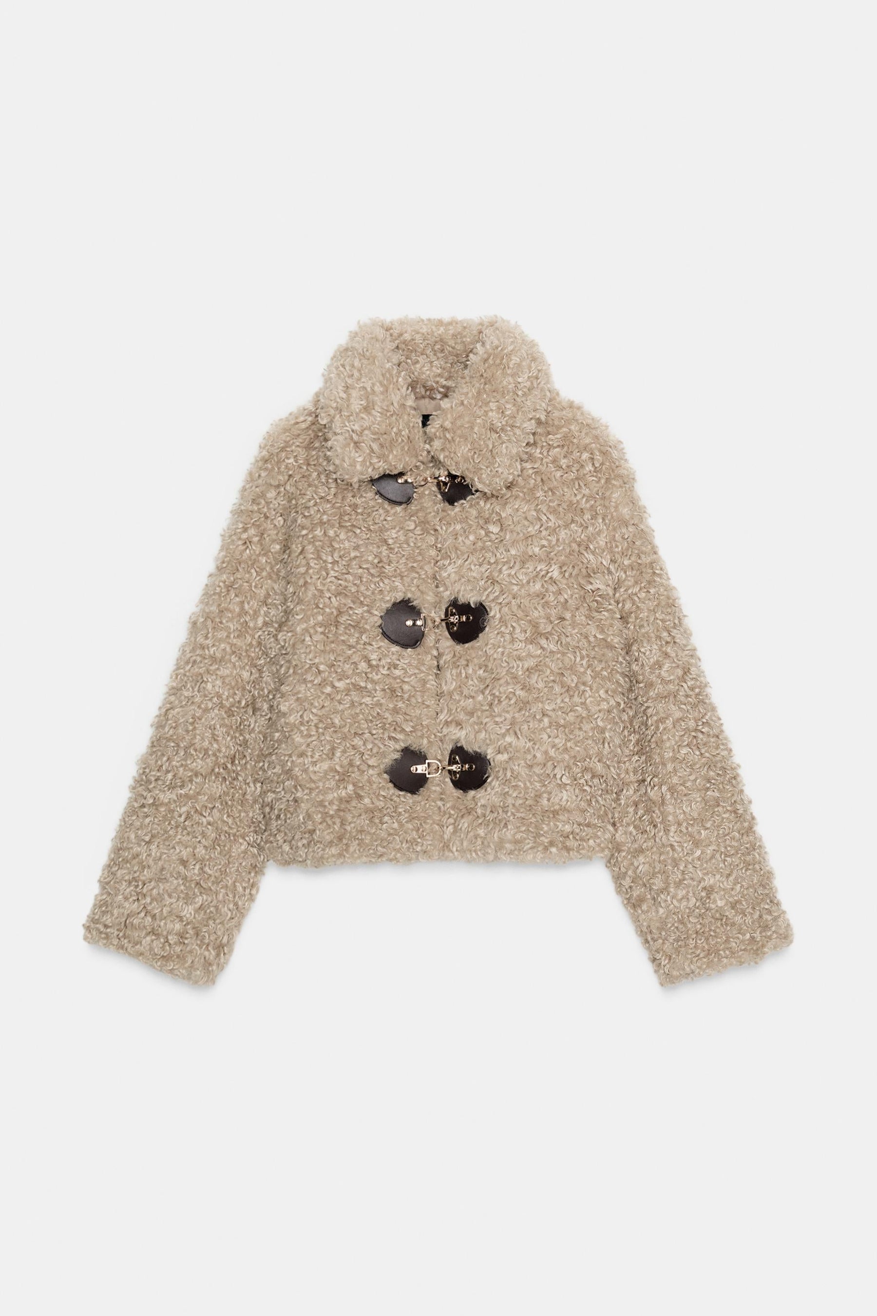 FAUX FUR JACKET WITH FIREMAN CLASP - Image 7