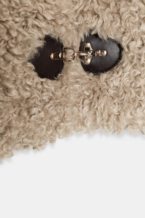 FAUX FUR JACKET WITH FIREMAN CLASP - Image 9
