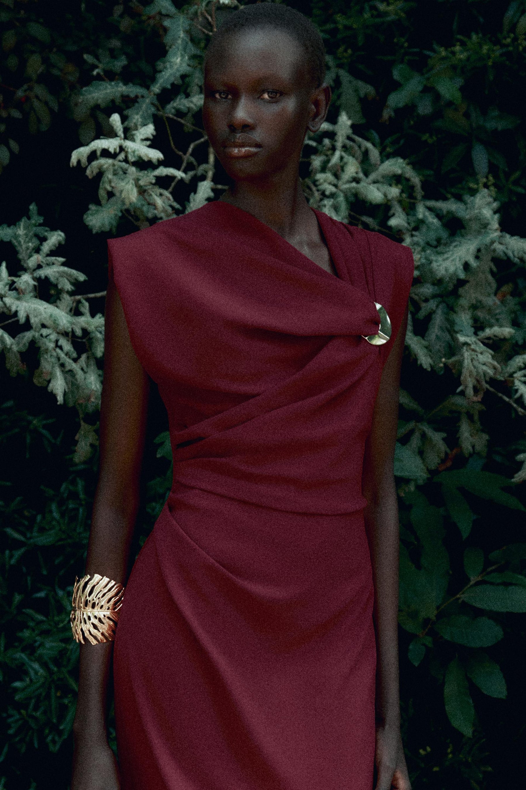 GOLD APPLIQUÉ MIDI DRESS - Image 6