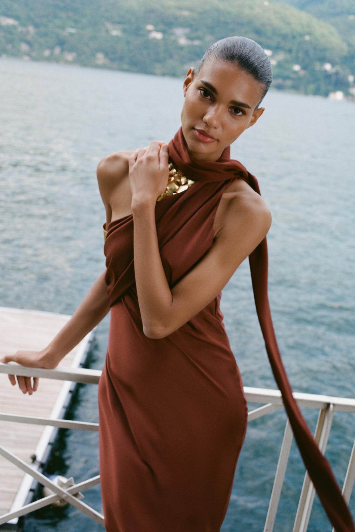 Asymmetric Midi Dress