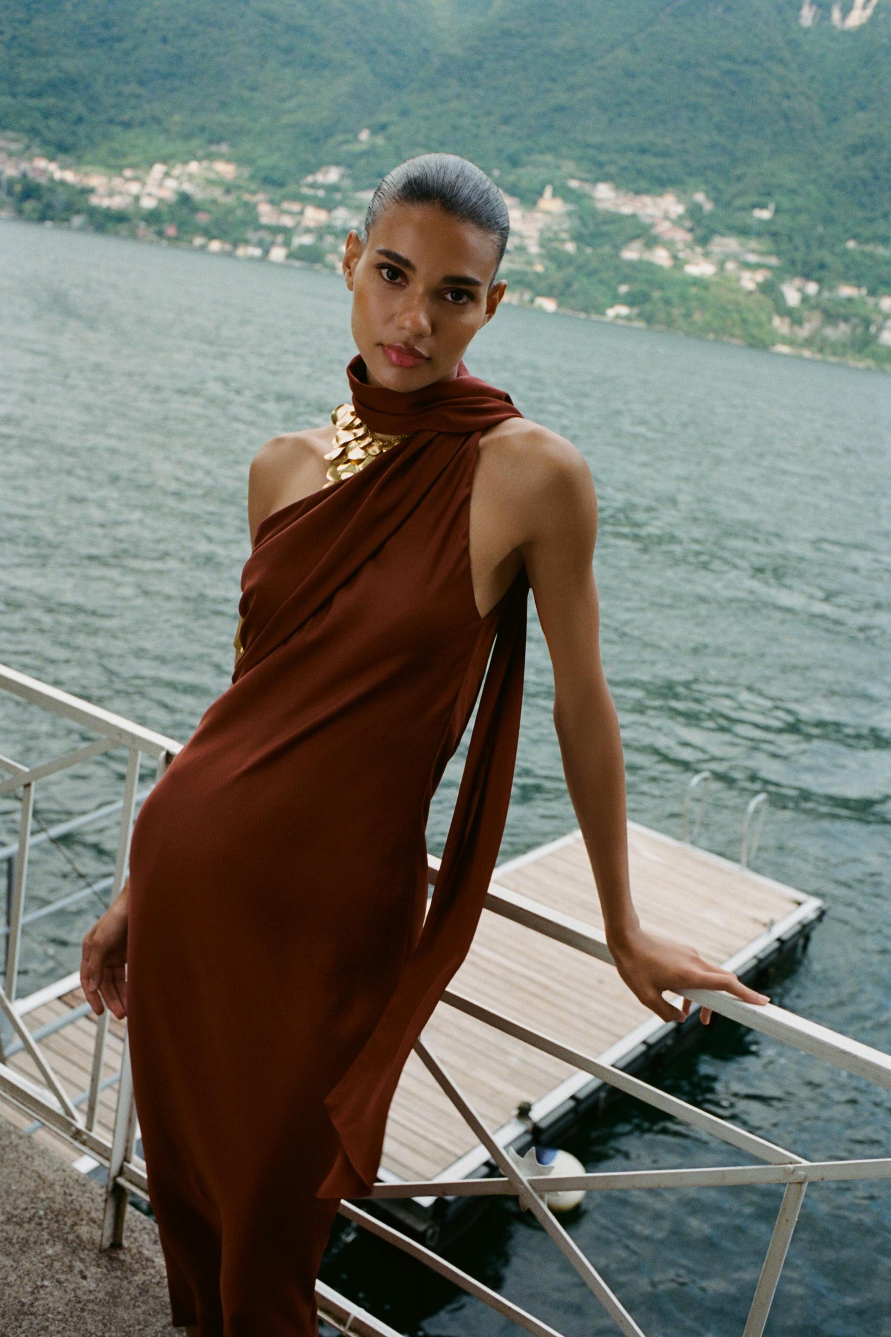 Asymmetric Midi Dress