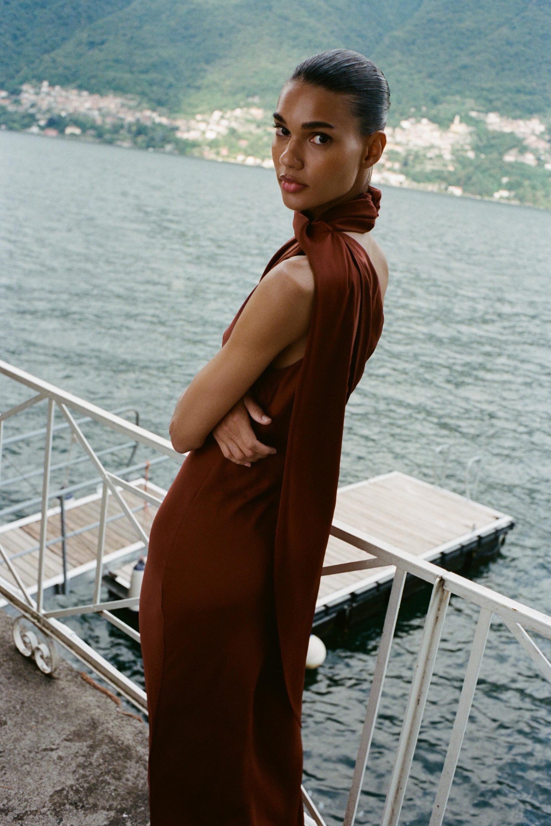 Asymmetric Midi Dress