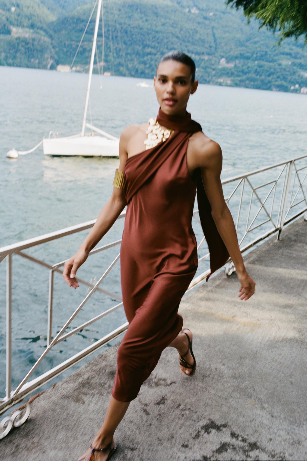 Asymmetric Midi Dress