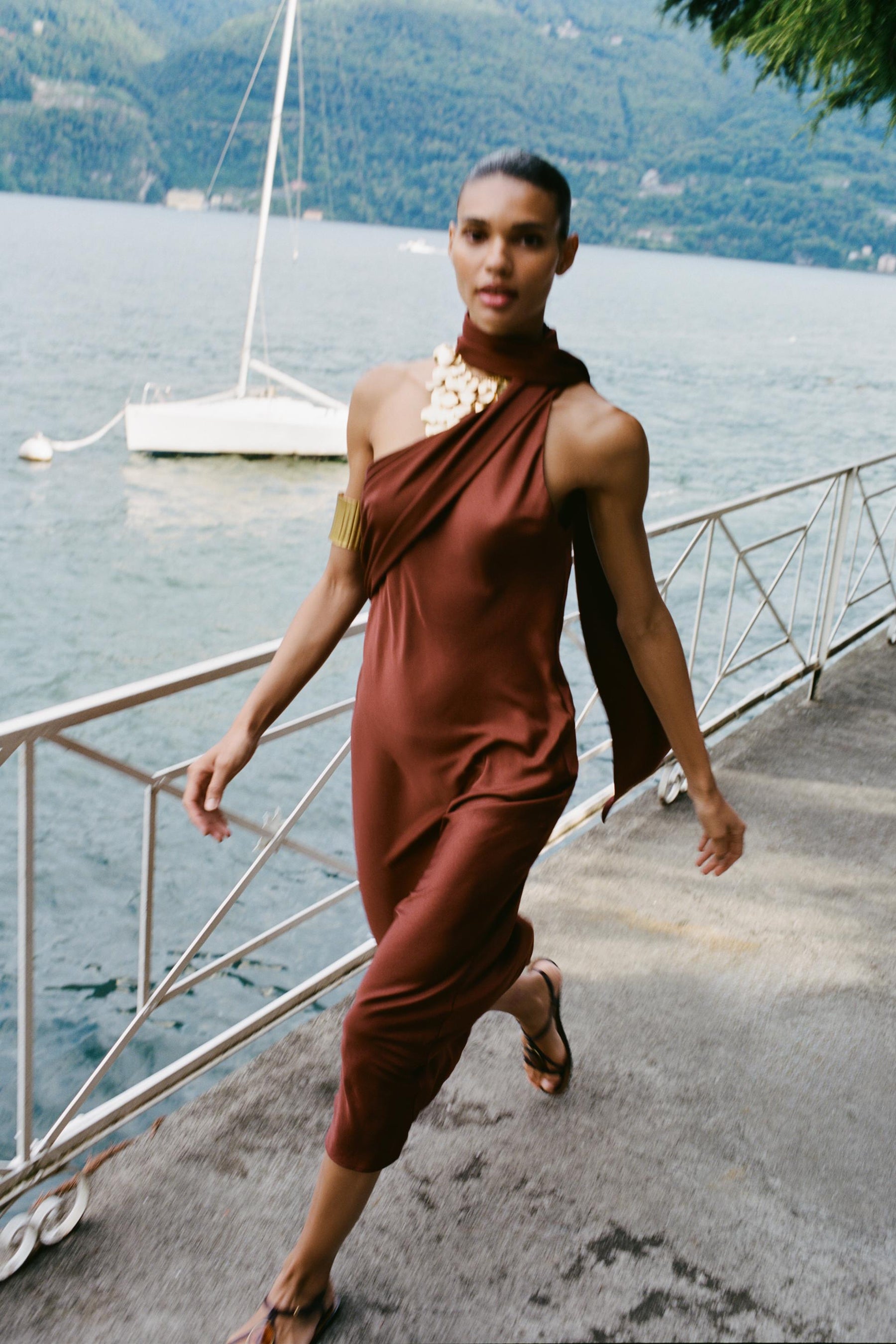 Asymmetric Midi Dress