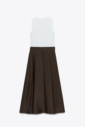 BELTED MIDI DRESS