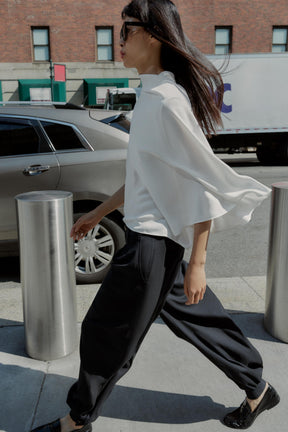 Asymmetric Crepe Top