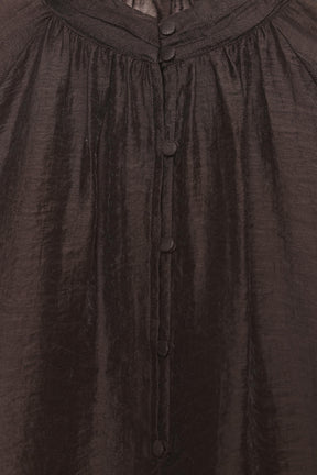 Transparente Bluse mit Puffärmeln