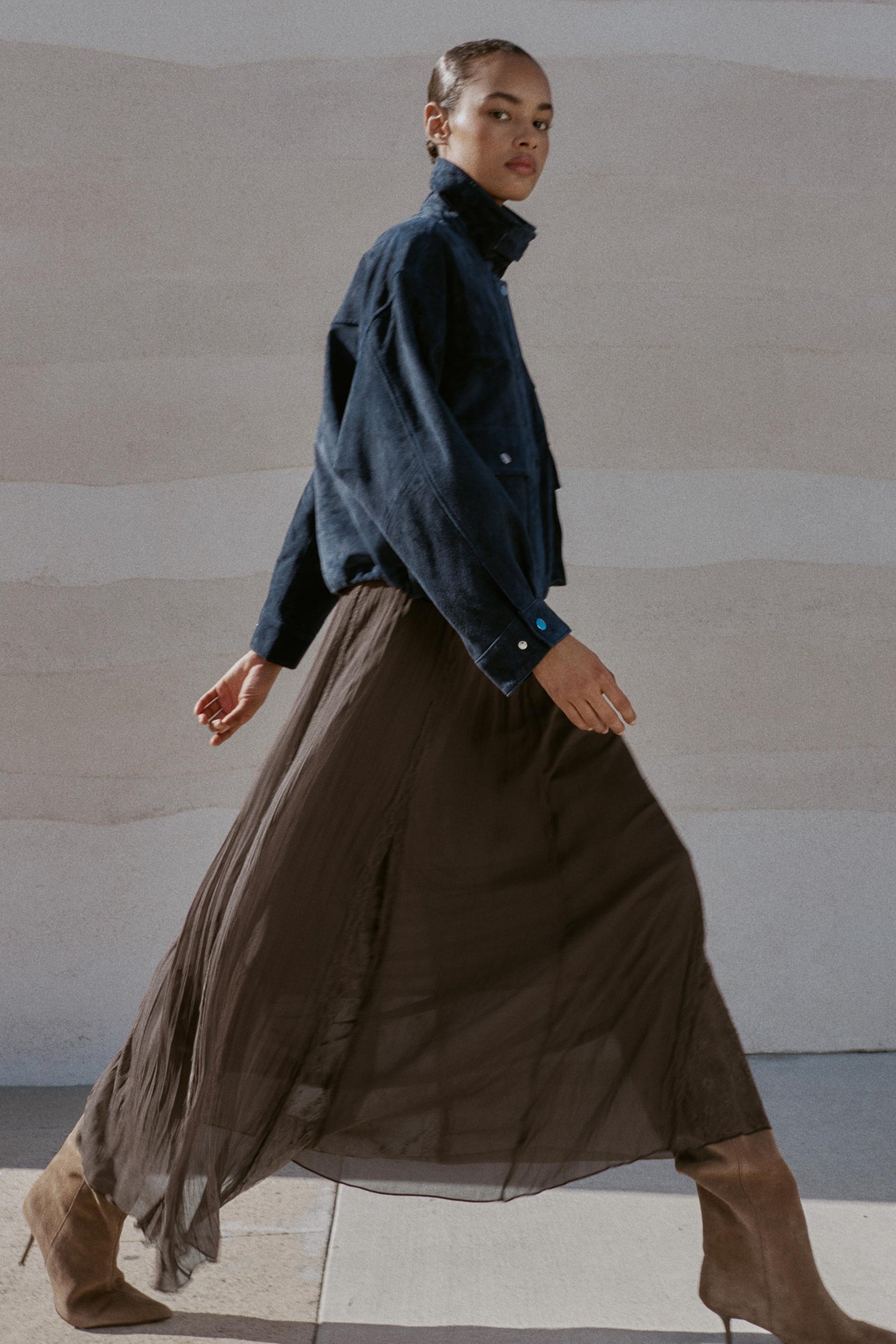Lace Godet Skirt
