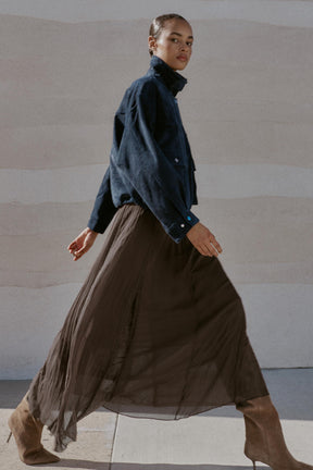 Lace Godet Skirt